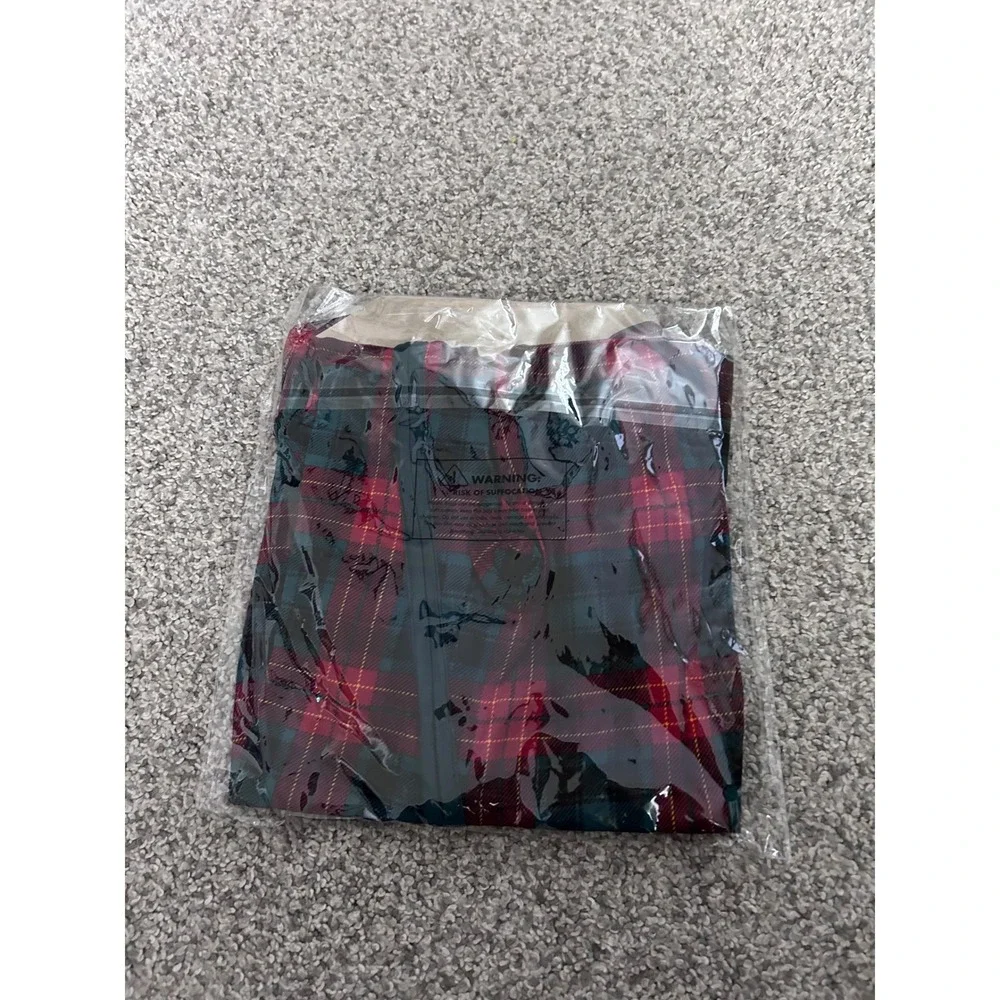 Little Sleepies Tartan Bamboo Viscose Zippy 3/6 3/6 Months Red Green Plaid Sleep
